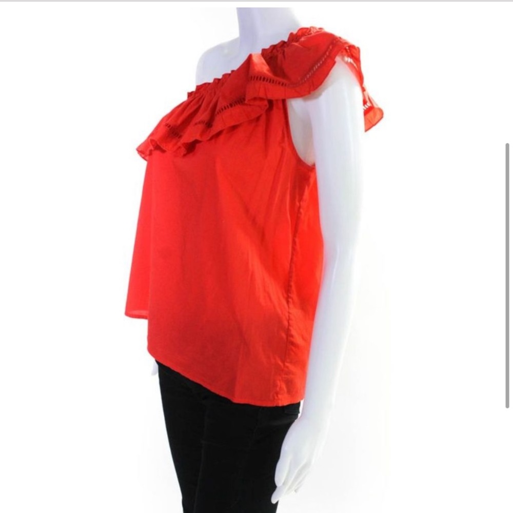 St Roche ruffle one-shoulder tank